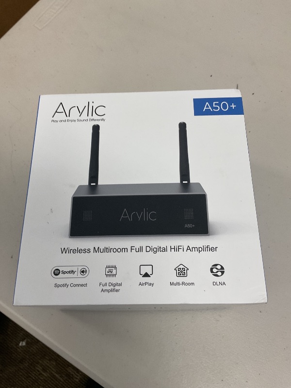 Photo 1 of AirPlay 50W x 2 Stereo Amplifier for Home Audio Speakers - Multiroom Wireless Music Streaming with WiFi & Bluetooth - Spotify & Tidal Support | Arylic Up2stream A50+