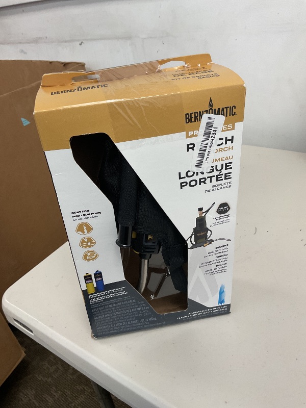 Photo 1 of Bernzomatic BZ8250HT Reach Hose Torch, Trigger-Start Hose Torch with Included Holster For Fuel Canister, Red (8250 Reach Torch)