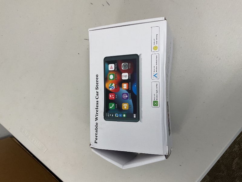 Photo 1 of Portable Wireless Carplay Car Stereo, 7" HD Touchscreen for Car with Apple CarPlay & Android Auto with Backup Camera/Mirror Link/Voice Control/Bluetooth/GPS/AUX/FM Satellite Radio for All Vehicles