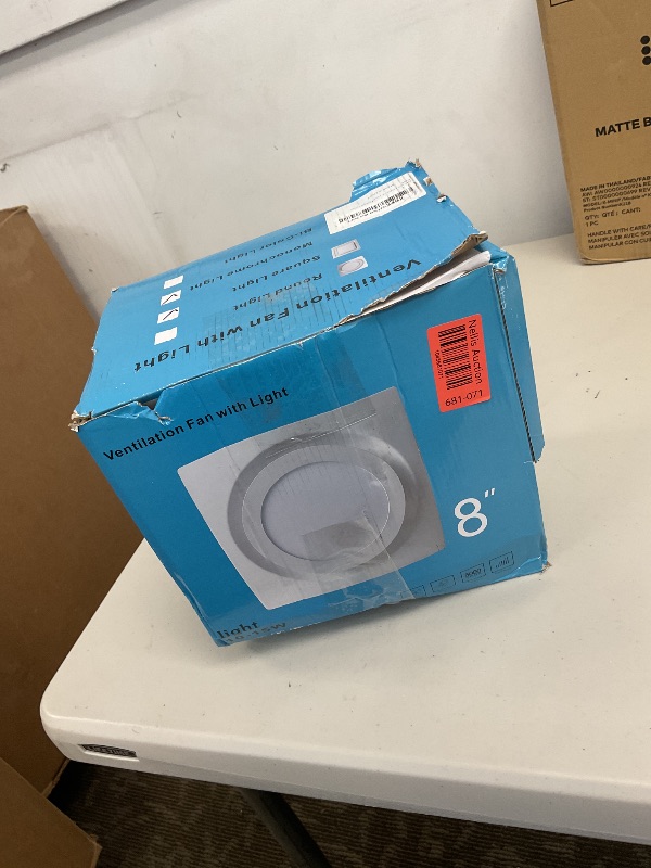 Photo 1 of FEITON Bathroom Exhaust Fan with Light, Ceiling Mount, 110 CFM 1.0 Sones 4 Inch Duct, Quiet Square Bath Fan Light Combo, Shower Exhaust Fan with Light