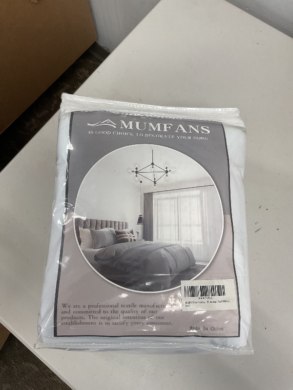 Photo 1 of MUMFAS White Curtains 84 Inch Wide x 96 Inch Long 1 Panel Room Divider Privacy Curtains for Sliding Glass Door Bedroom Pinch Pleated Drapery for Traverse Rod and Track