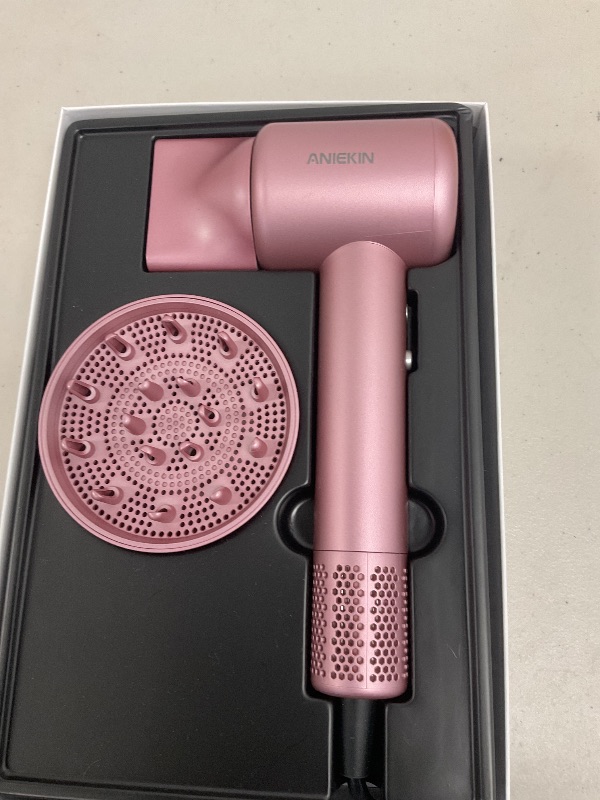 Photo 1 of Hair Dryer, High-Speed Ionic Low Noise Blow Dryer with Brushless Motor for Fast Drying, Thermo-Control Quiet Compact Hair Blow Dryer with Magnetic Diffuser for Curly Hair for Home Travel Salon