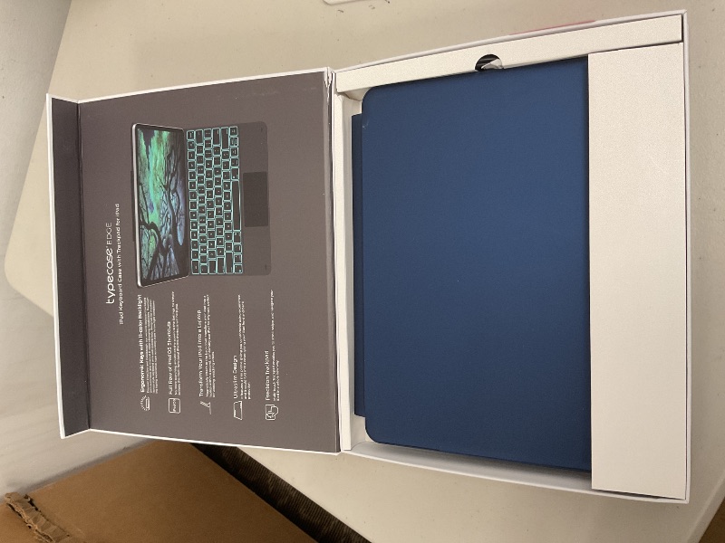 Photo 1 of typecase Keyboard Case for iPad Air 13(M3 2025 / M2 2024) and iPad Pro 12.9 (6th, 5th, 4th, 3rd Gen),Magic Keyboard, Easy-Set Magnetic Stand,Multi-Touch Trackpad, 11 Colors Backlight,Navy Blue