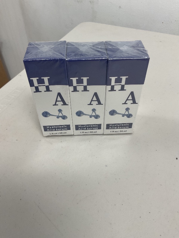 Photo 1 of ABOTE 2.3% Hyaluronic Acid Serum for Face Moisturize Smoothes Wrinkles (3 Pack 1fl.oz | 30ml)