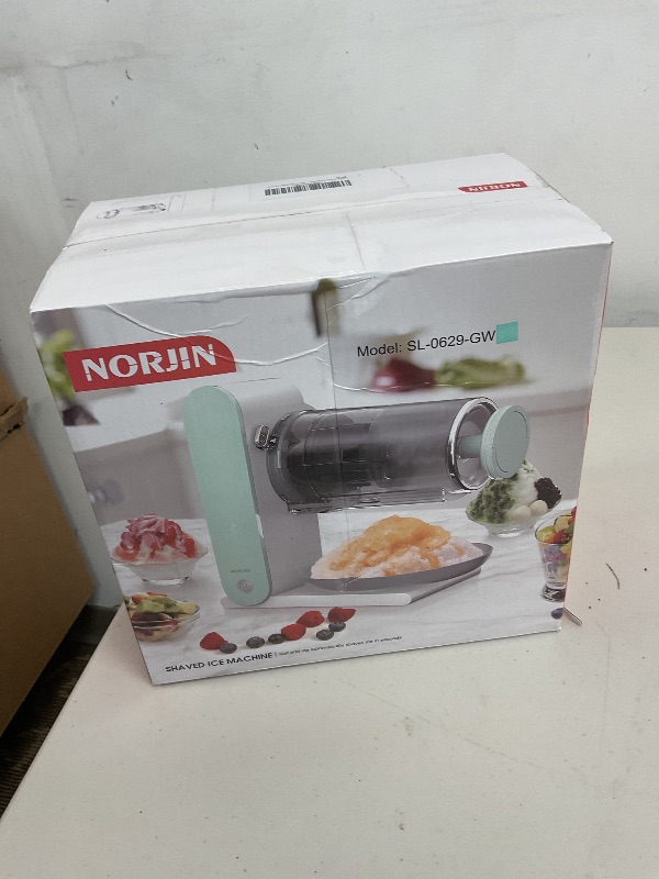 Photo 1 of NORJIN Snow Cone Machine USB Rechargeable Shaved Ice Maker with Stainless Steel Blades, Perfect for Homemade Slushies, Icy Drinks, and Margaritas