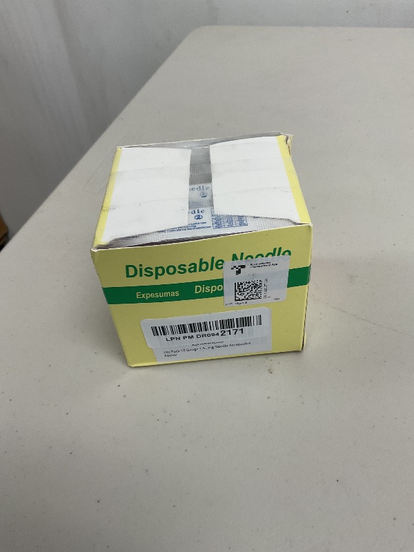 Photo 1 of 100 Pack 18 Gauge 1.5 Inch Sterile Disposable Lab Supplies, Scientific and Industrial Dispensing Needle Accessories