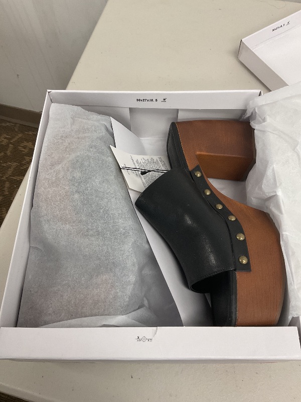 Photo 1 of The Drop Women's Millie Platform Open Toe Mule, Black, 10