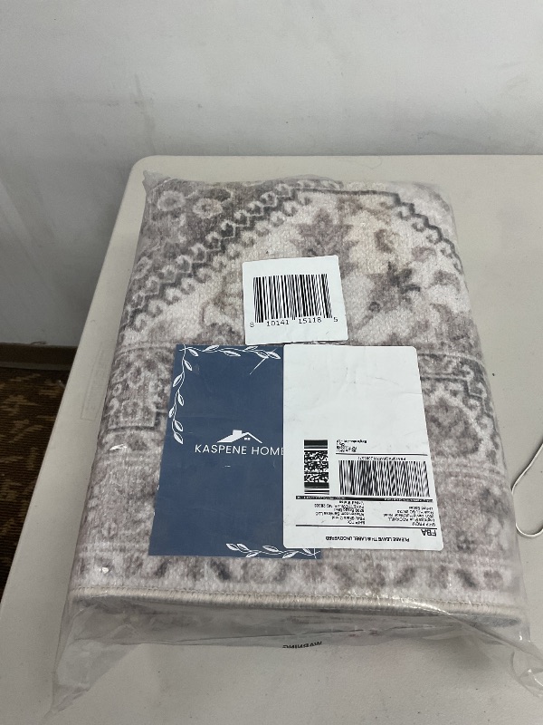 Photo 1 of Kaspene Home Tiled Washable Rug, Kid and Pet Friendly, Non-Slip, High Traffic Durable, Great for Living Room, Bedroom, Complements Décor Styles, Precision Made, 5x8