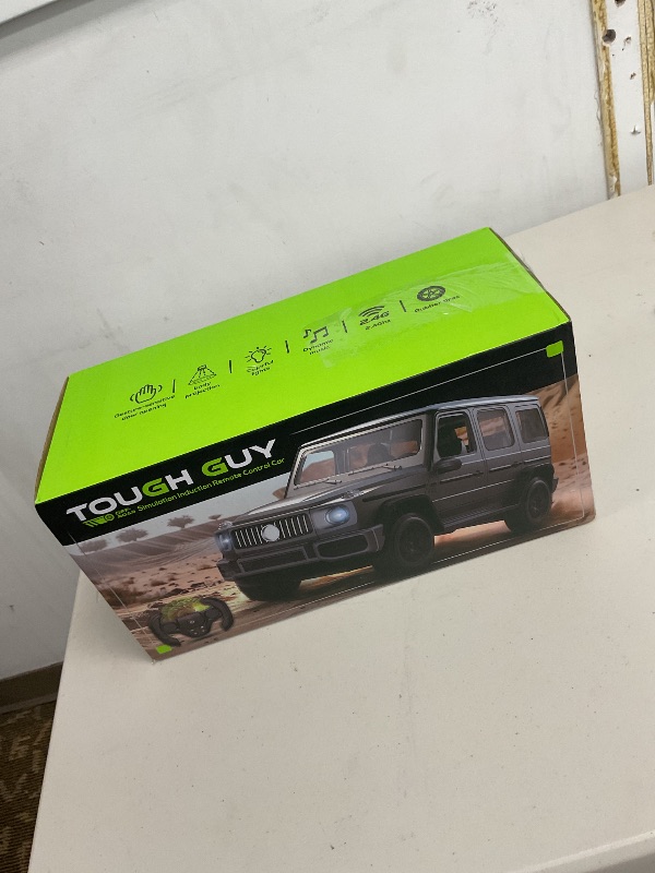 Photo 1 of SNACKTANT 2.4G RC Cars for Kids, 1:14 Remote Control Jeep Toy with LED Lights, Gesture Sensing Open Doors Racing SUV Truck, Off-Road All Terrain Crawler Vehicle Toy, Birthday for Boys