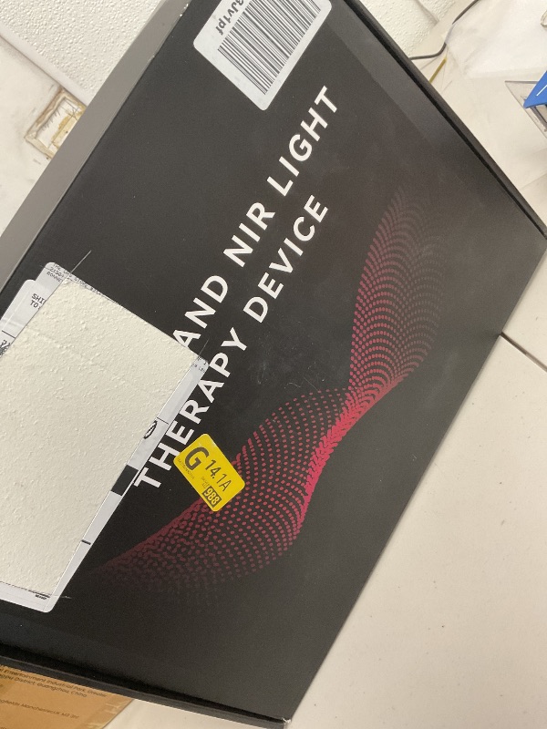 Photo 1 of Red Light Therapy Lamp for Body, Infrared Light Therapy Lamps with Stand 660nm Red Light &850nm Near Infrared Light Therapy Lamp Device for Body at Home with Eyes Protection Goggles?Brown Black?
