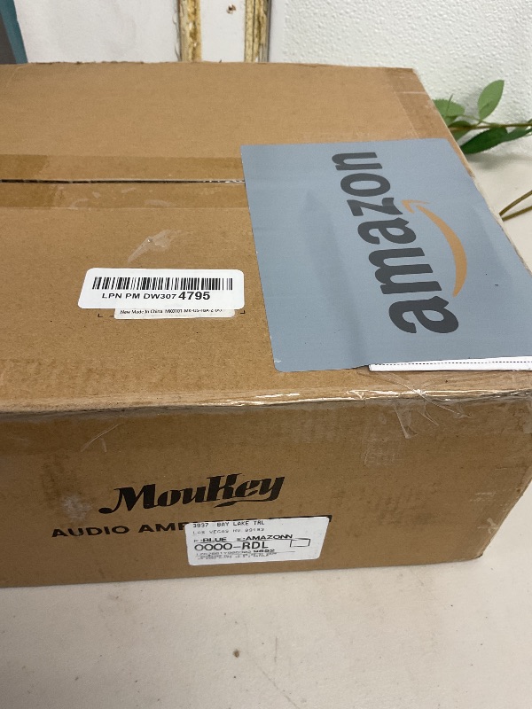 Photo 1 of Moukey Stereo Receivers with Bluetooth 5.0, 400W 2.0 Channel Power Audio Amplifier Stereo System w/USB, SD, AUX, RCA, MIC in w/Echo, LED for Karaoke, Home Theater Speakers - MAMP1