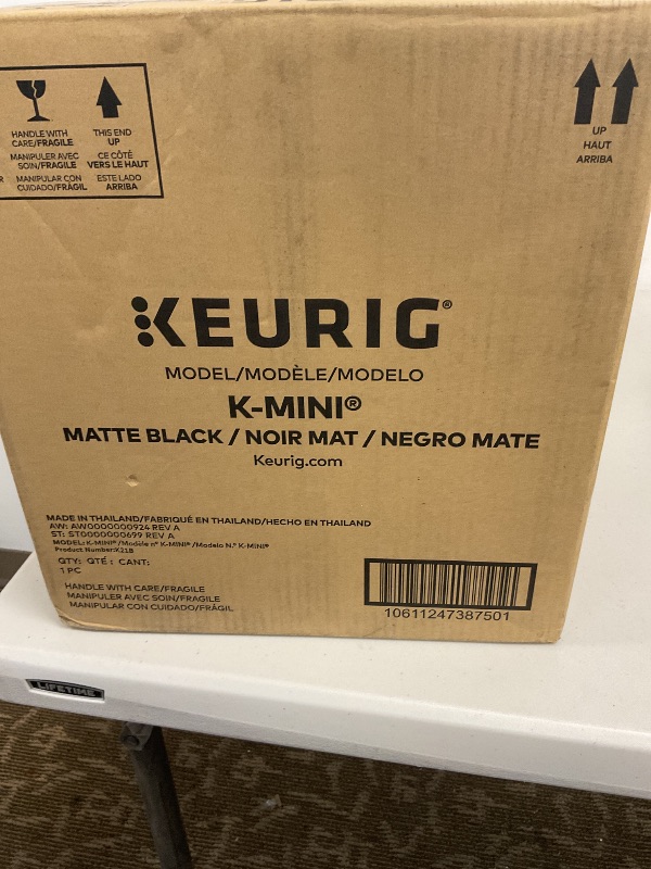 Photo 1 of Keurig K-Mini Single Serve K-Cup Pod Coffee Maker, 6 to 12oz Brew size, with Cord Storage, Perfect for Small Spaces, Black