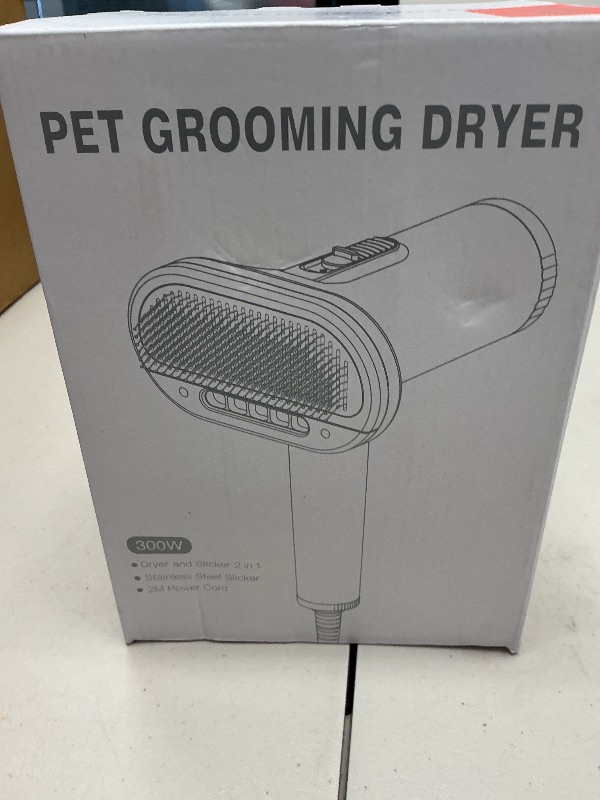 Photo 1 of 2-in-1 Pet Grooming Dryer and Brush - Overheating Protection, 3 Blowing Modes, Low Noise - Ideal for Small and Medium Dogs/Cats - Slim Handle (PINK)