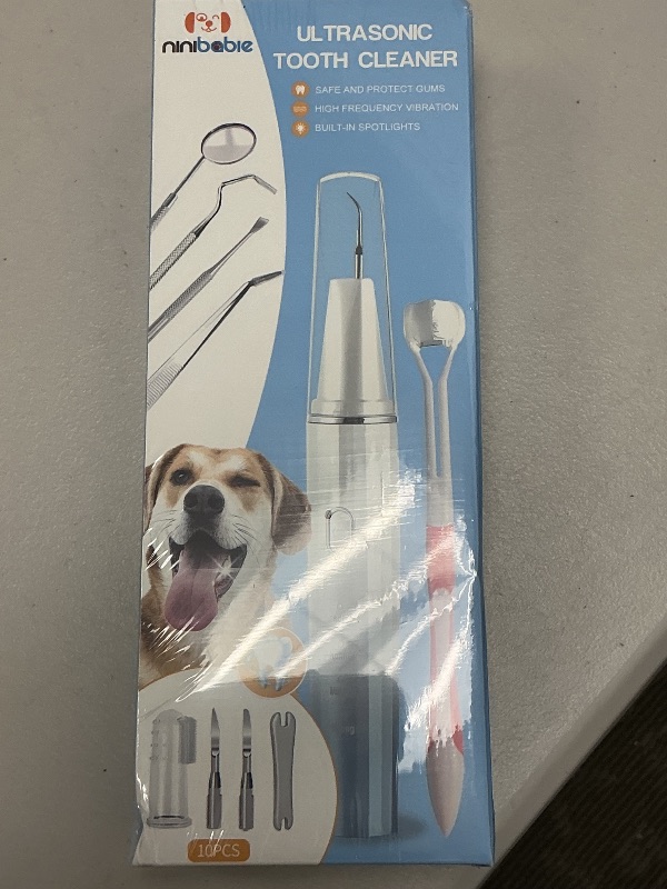 Photo 1 of Ninibabie Dog Tooth Brusing Kit,Plaque and Tartar Remover for Teeth,Pet Dental Care Kit,4 Modes Pet Ultrasonic Tooth Cleaner,Dog Toothbrush,Dental Care for Dogs