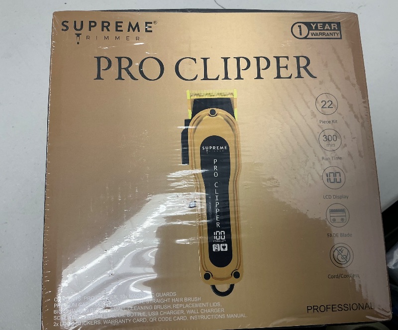Photo 1 of Supreme Trimmer Crunch Electric Razor for Men | 150 Minute Runtime, Waterproof Wet/Dry Men's Electric Corded/Cordless Double Foil Shaver for Stubble | STF602