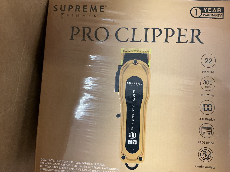 Photo 1 of Supreme Trimmer Crunch Electric Razor for Men | 150 Minute Runtime, Waterproof Wet/Dry Men's Electric Corded/Cordless Double Foil Shaver for Stubble | STF602