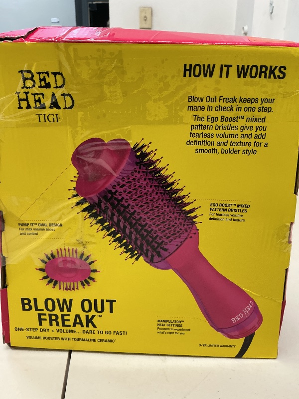 Photo 1 of Bed Head One Step Volumizer and Hair Dryer | Dry, Straighten, Texture, Style in One Step (Pink)