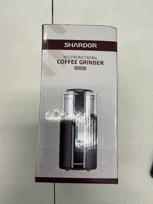 Photo 1 of SHARDOR Coffee Grinder Electric, Spice Grinder Electric, Herb Grinder, Grinder for Coffee Bean Spices and Seeds with 2 Removable Stainless Steel Bowls, Black