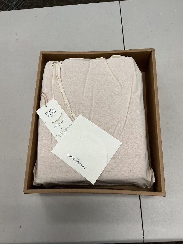 Photo 1 of Double Stitch Cotton Tencel Sheet - Bed Sheets Set California King, 4Pc Luxury Hotel Bedding Set, Soft, Cooling & Breathable for Hot Sleepers, Deep Pocket Up to 16 Inches, Coral