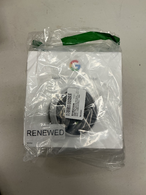 Photo 1 of Google Nest Learning Thermostat - 3rd Gen (2015) - Programmable Smart Thermostat for Home - Works with Alexa - White