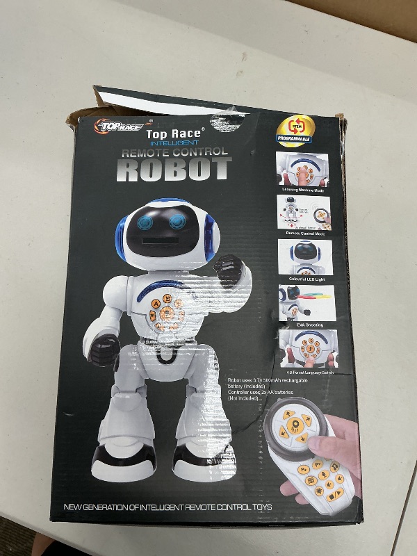 Photo 1 of Programmable LED RC Robot Toys - Interactive 12-inch Tall Dancing and Talking Robot for Kids