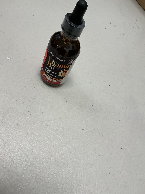 Photo 1 of SILVERPEAKS USDA Organic Vitamin D3 Drops - High Potency Liquid Vitamin D Supplement for Immune Support & Bone Health - Sugar-Free, Gluten-Free, Non-GMO - 2 Fl Oz