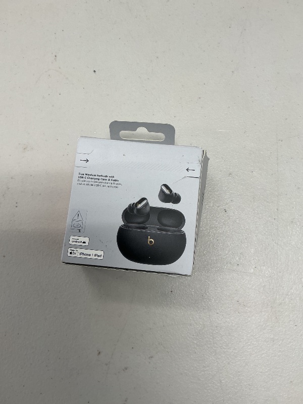 Photo 1 of Beats Studio Buds + | True Wireless Noise Cancelling Earbuds, Enhanced Apple & Android Compatibility, Built-in Microphone, Sweat Resistant Bluetooth Headphones, Spatial Audio - Black/Gold