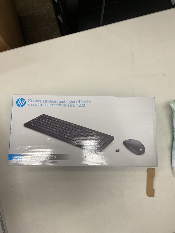 Photo 1 of HP Wireless Keyboard and Mouse Combo - Full Size Membrane Chiclet Style Keyboard, 3-Zone Layout, 2.4GHz Wireless Connection, Compatible with PC, Mac