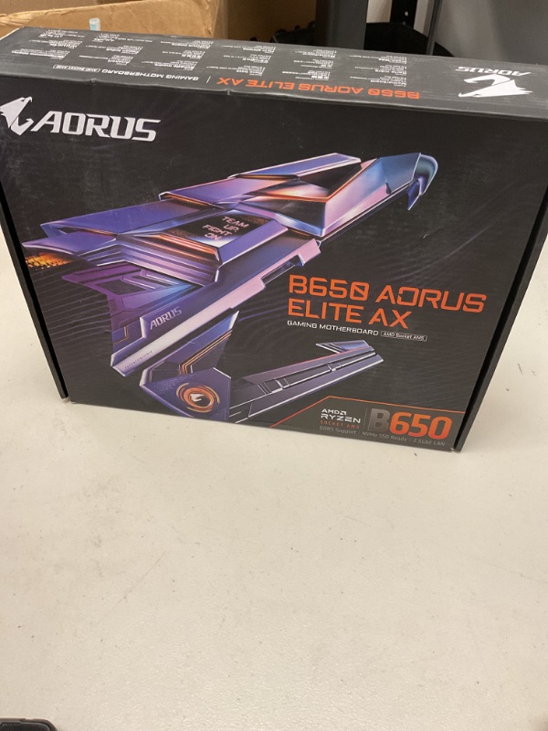 Photo 1 of GIGABYTE B650 AORUS Elite AX AMD B650 ATX Motherboard with DDR5, PCIe 5.0, WiFi 6E, 5-Year Warranty