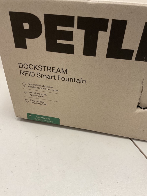 Photo 1 of PETLIBRO Multi Cats Water Fountain, Dockstream RFID Smart APP Monitoring Cat Fountain x2 Collar Tags, Large Capacity 101oz/3L Pet Water Fountain, 2.4G Wi-Fi Automatic Cat Water Dispenser, Pump-Free