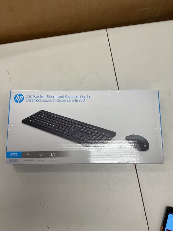 Photo 1 of HP Wireless Keyboard and Mouse Combo - Full Size Membrane Chiclet Style Keyboard, 3-Zone Layout, 2.4GHz Wireless Connection, Compatible with PC, Mac