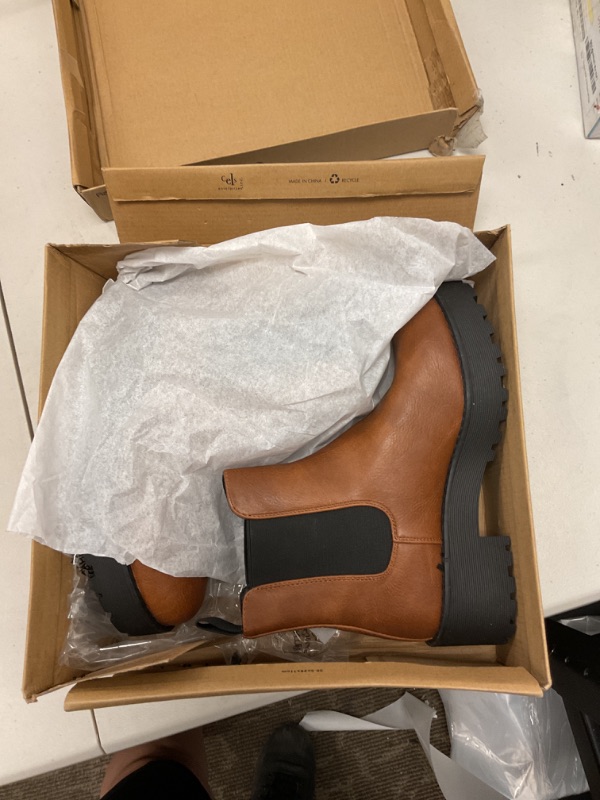 Photo 1 of Dirty Laundry by Chinese Laundry Women's MAPS Smooth Chelsea Boot, Cognac, 6.5