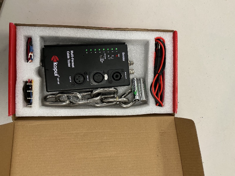 Photo 1 of MFL. Detachable Advanced Cable Tester Line Audio Cable Checker and Finder 10-Way Switch Wire Tracker with LED Indicators, Separate Working Mode, Rectangular