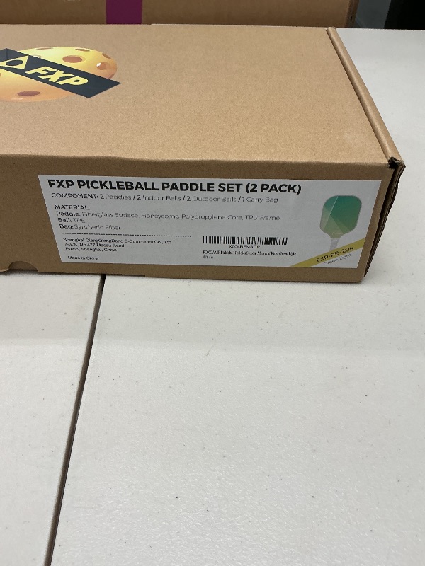 Photo 1 of FXP Pickleball Paddles Set of 2 Paddles with 4 Balls and 1 Bag, Lightweight Fiberglass Pickleball Rackets/Equipment Set for Women and Men, USAPA Standard Size