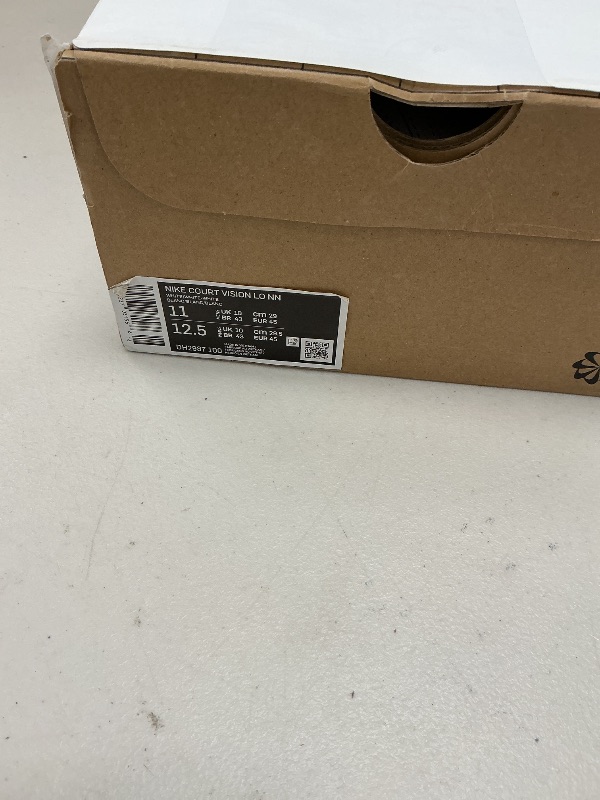 Photo 1 of Nike Men's Court Vision Low Next Nature Shoes Sneaker, White/White-White, 11