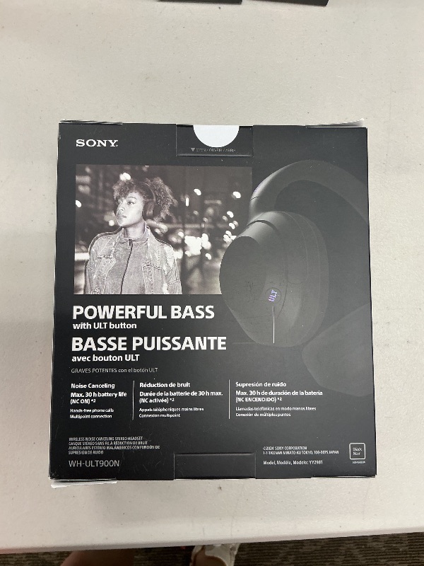 Photo 1 of Sony ULT WEAR Over-Ear Noise Cancelling Bluetooth Headphones with Alexa Built-in, Comfortable Design, 30-Hour Battery, Massive Bass, Black