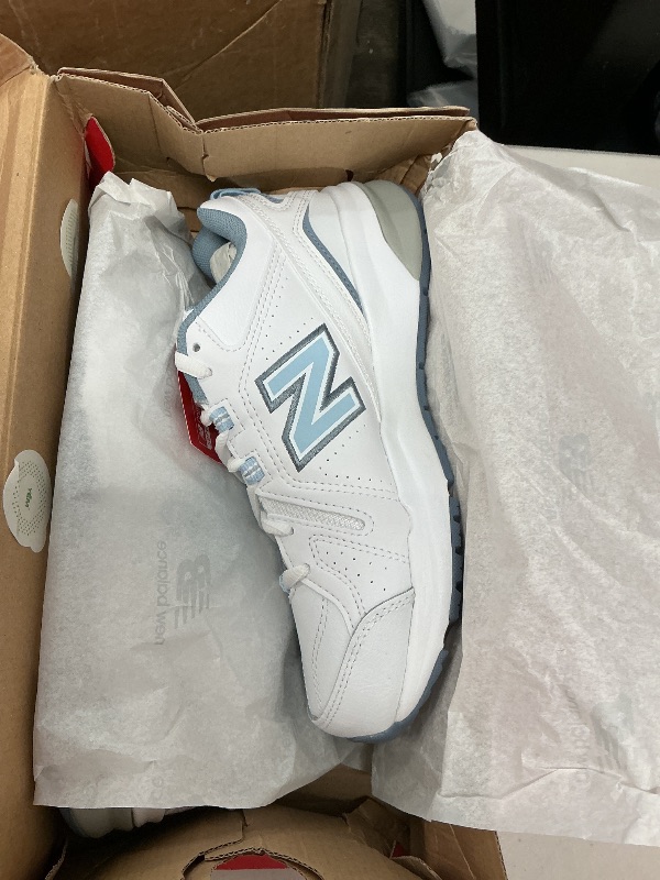 Photo 1 of New Balance Women's 608 V5 Casual Comfort Cross Trainer, White/Light Blue, 6