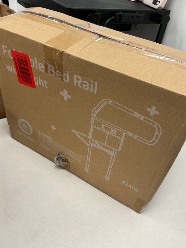 Photo 1 of Gazoba Bed Rails for Elderly Adults Safety - with Motion Light & Storage Pouch, Foldable Bed Rail for Seniors, Surgery Patients & Handicap with Support Legs, Fit King Queen Full Twin Bed