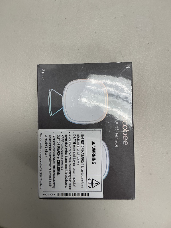 Photo 1 of ecobee Smart Sensor 2 Pack - Comfort, Security, Energy Savings - Smart Home - Compatible with ecobee Smart Thermostats for Home