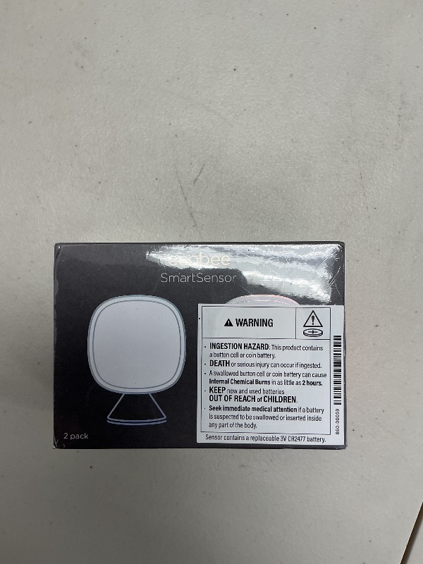 Photo 1 of ecobee Smart Sensor 2 Pack - Comfort, Security, Energy Savings - Smart Home - Compatible with ecobee Smart Thermostats for Home