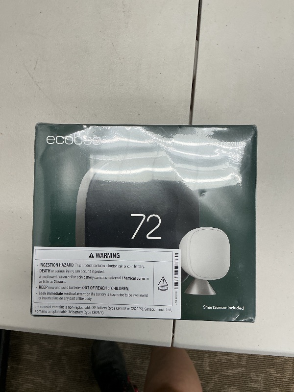Photo 1 of ecobee Smart Thermostat Premium with Smart Sensor and Air Quality Monitor - Programmable Wifi Thermostat - Works with Siri, Alexa, Google Assistant