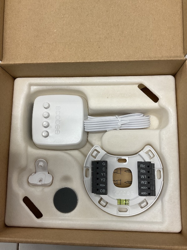 Photo 1 of ecobee Smart Thermostat Premium with Smart Sensor and Air Quality Monitor - Programmable Wifi Thermostat - Works with Siri, Alexa, Google Assistant