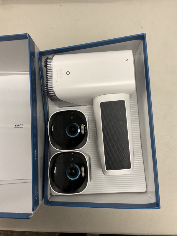 Photo 1 of eufy Security eufyCam 3-Cam Kit,Security Camera Outdoor Wireless,4K Camera with Integrated Solar Panel,Forever Power,Face Recognition AI,Expandable Local Storage up to 16TB,2.4 GHz Wi-Fi(Renewed)
