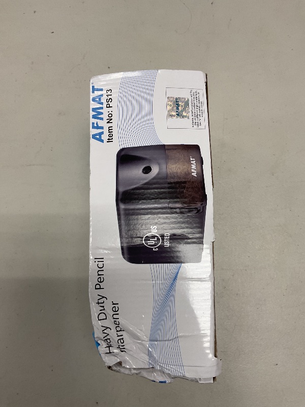Photo 1 of AFMAT Electric Pencil Sharpener, Heavy Duty Classroom Pencil Sharpeners for 6.5-8mm No.2/Colored Pencils, UL Listed Industrial Pencil Sharpener w/Stronger Helical Blade, Model S230(Item No. PS13)