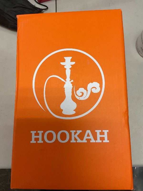 Photo 1 of Portable Hookah Complete Set With Everything, Shisha Hooka Kit, Hooka Accessories Inlcudes 2 Hookahs Hose Silicone, Glass Vase, Pot, Hookah Tray And Coal Tongs Ashtray?Blue Middle Huka Narguiles Set