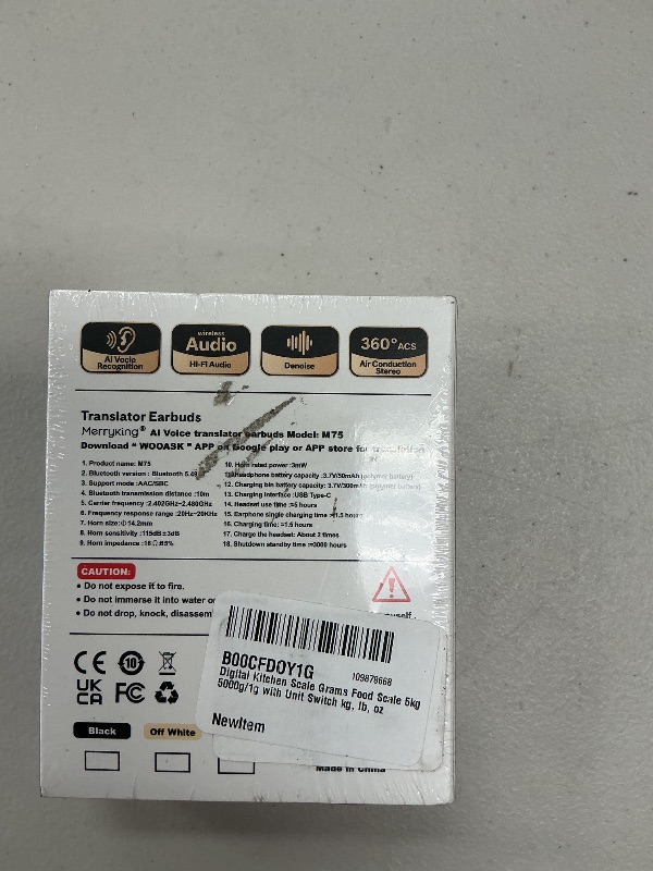 Photo 1 of AI Language Translator Earbuds, OWS Real-Time 3-in-1 Translation Earbuds 74 Languages & 144 dialects, Translation Device for Travel Business Learning.