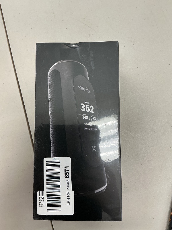 Photo 1 of Blue Tees Golf Player+ GPS Speaker with Touch Screen Display, 10+ Hours Battery, 40,000+ Courses, Visual + Audible Distance, Hazard Distance - IPX7 Waterproof (Black)