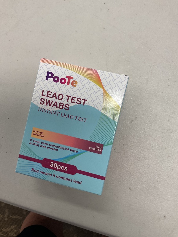Photo 1 of PooTe Lead Test Kit - Instant Lead Paint Test Kit with 30 Swabs - Accuracy Lead Testing Kit Results in 30 Seconds for Paint Dishes Ceramics Toys Wood & Metal