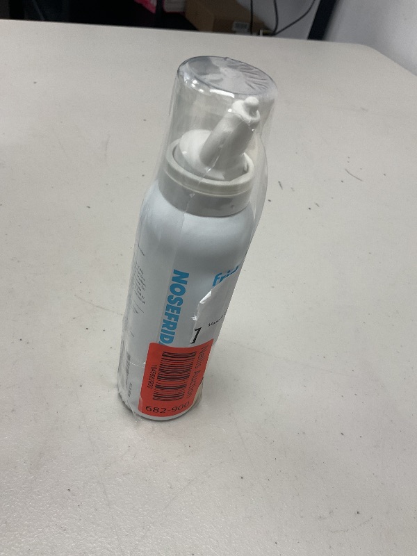 Photo 1 of Frida Baby NoseFrida Saline Mist Spray, Baby Saline Nasal Spray Decongestant for Allergy Relief and Congestion Relief to Soften Nasal Passages, 3.4 fl.oz.