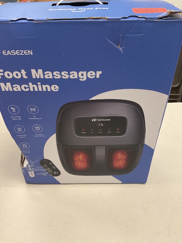Photo 1 of EaseZen Shiatsu Foot Massager Machine with Heat, FSA/HSA Eligible, Deep Kneading, 2025 Upgrade Electric Foot Massager for Plantar Fasciitis, Neuropathy, Decent Gifts for Dad, Man, Fits up to Size 14